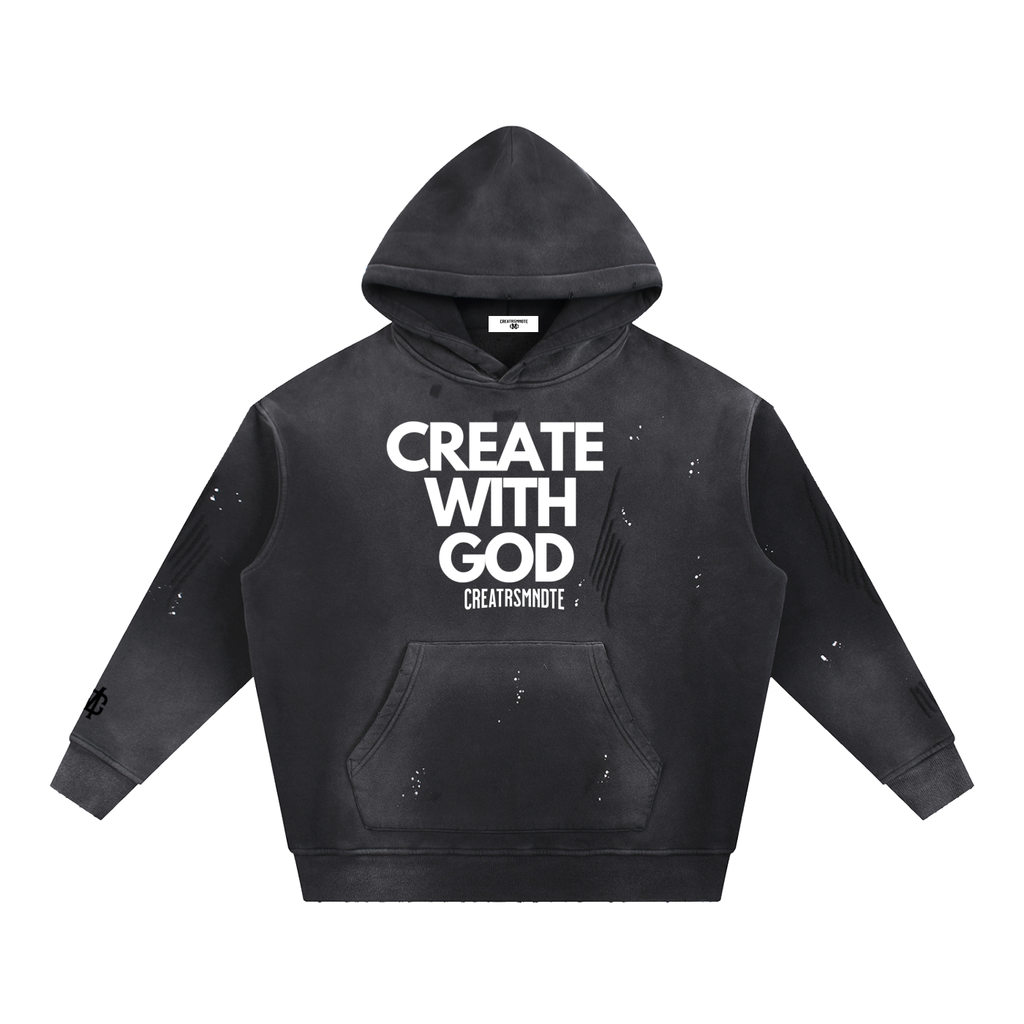 CREATE WITH GOD Vintage Hoodie