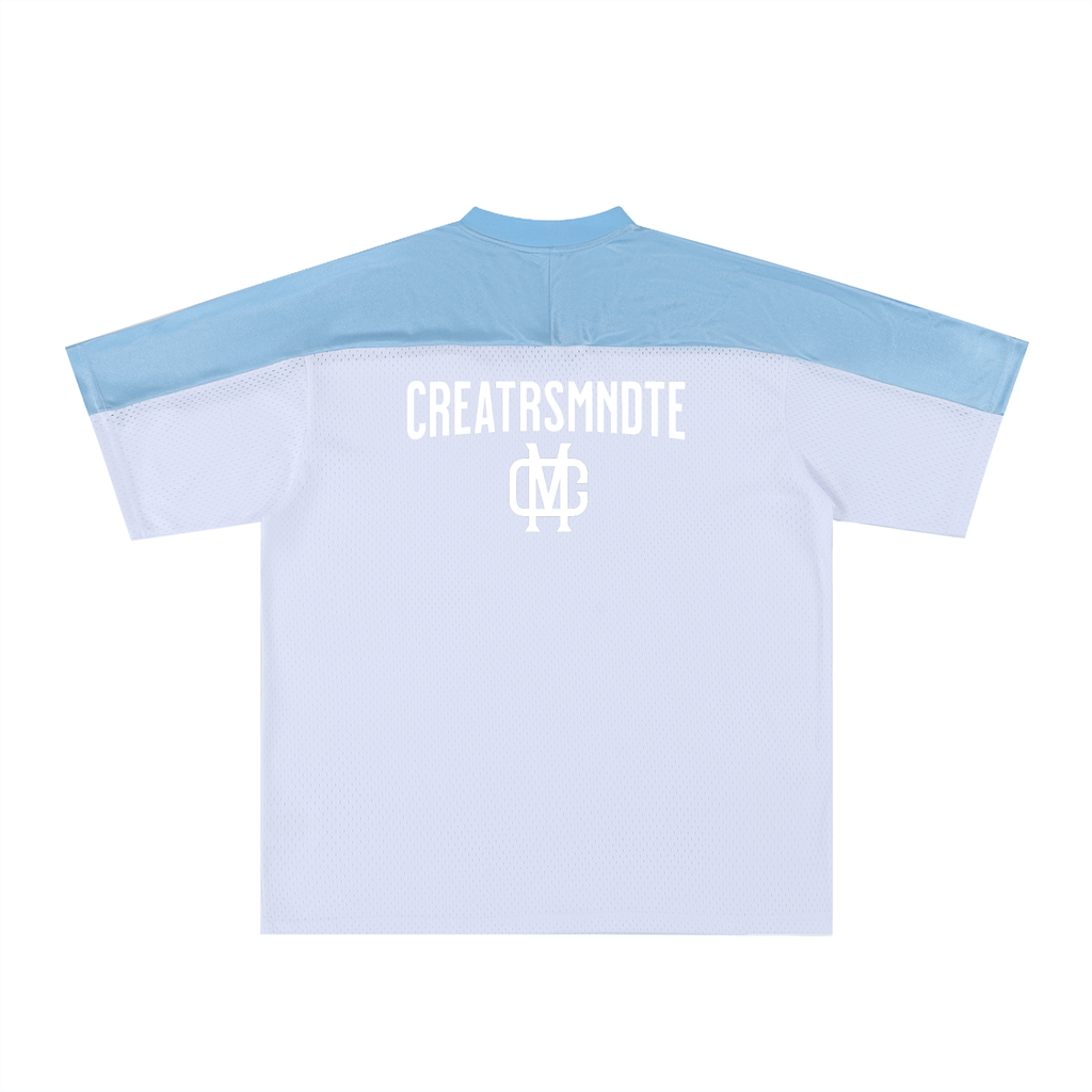 Oversized Mesh V-Neck Soccer Jersey