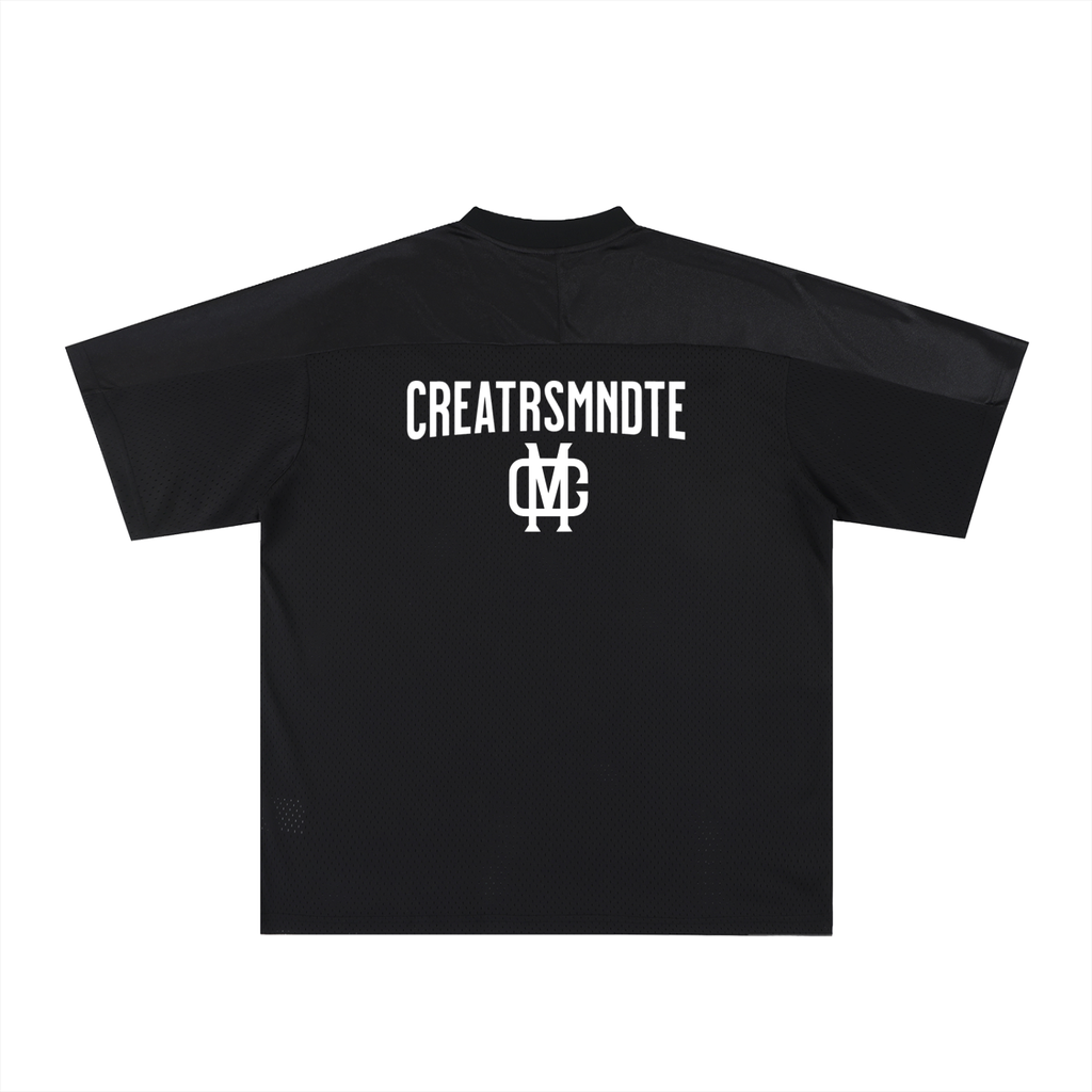 Oversized Mesh V-Neck Soccer Jersey