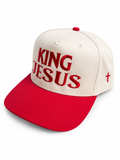 KING JESUS HAT- (tan and red)