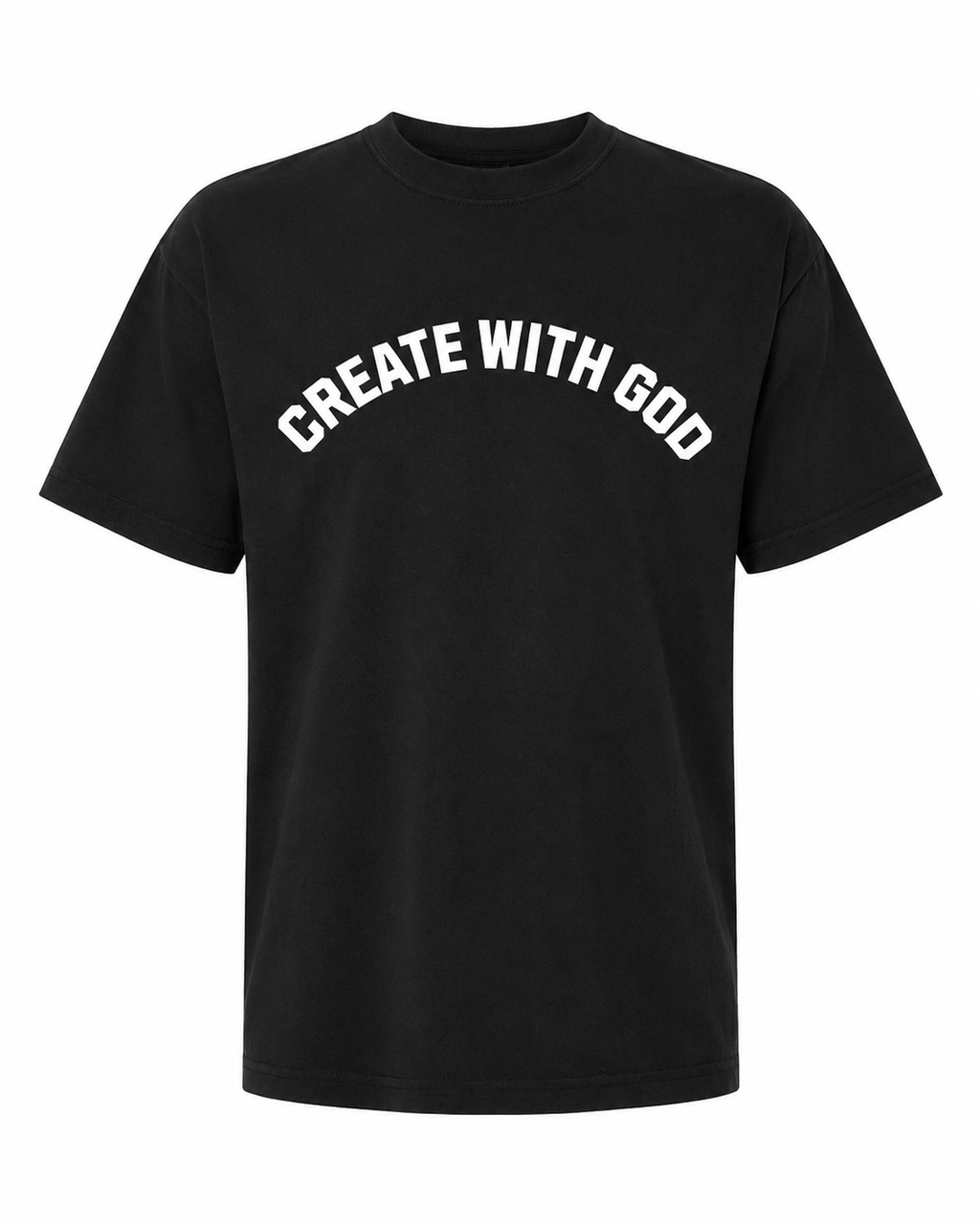 Create With God Black tshirt