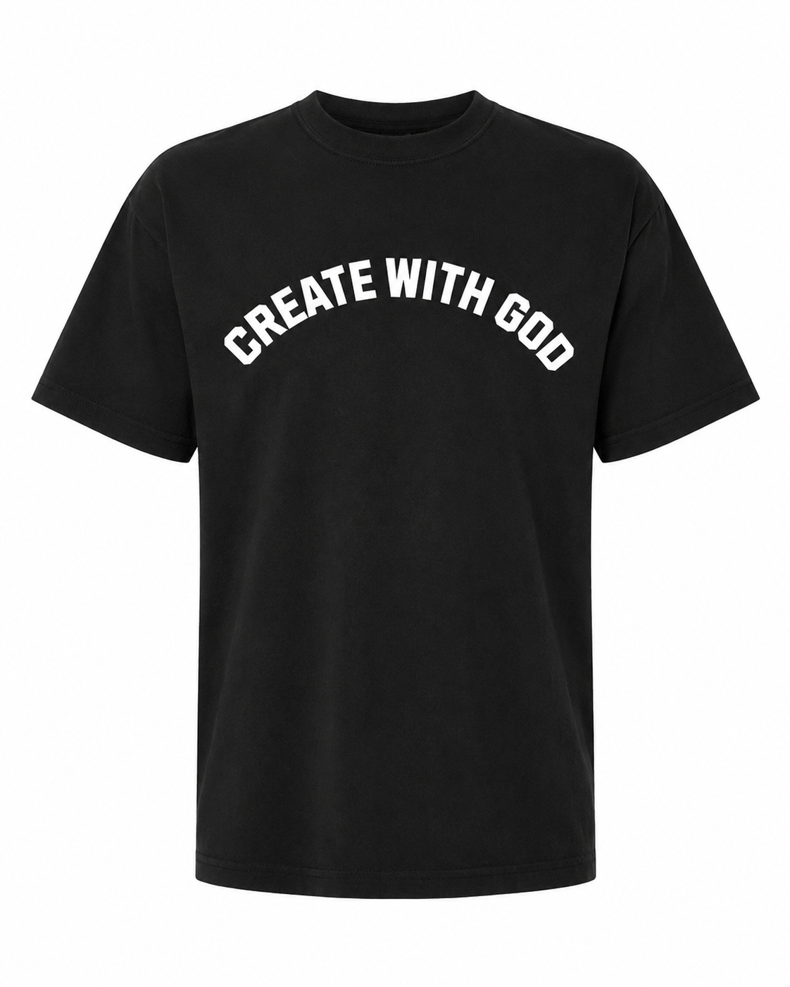Create With God Black tshirt