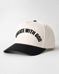 Cream and Black Create With God Hat