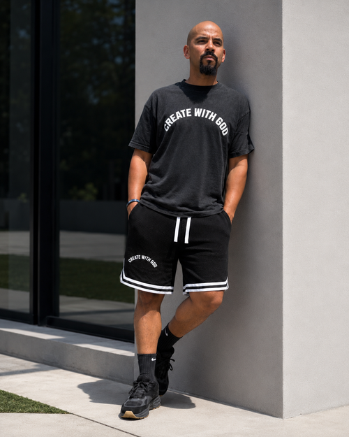 Create With God Black tshirt